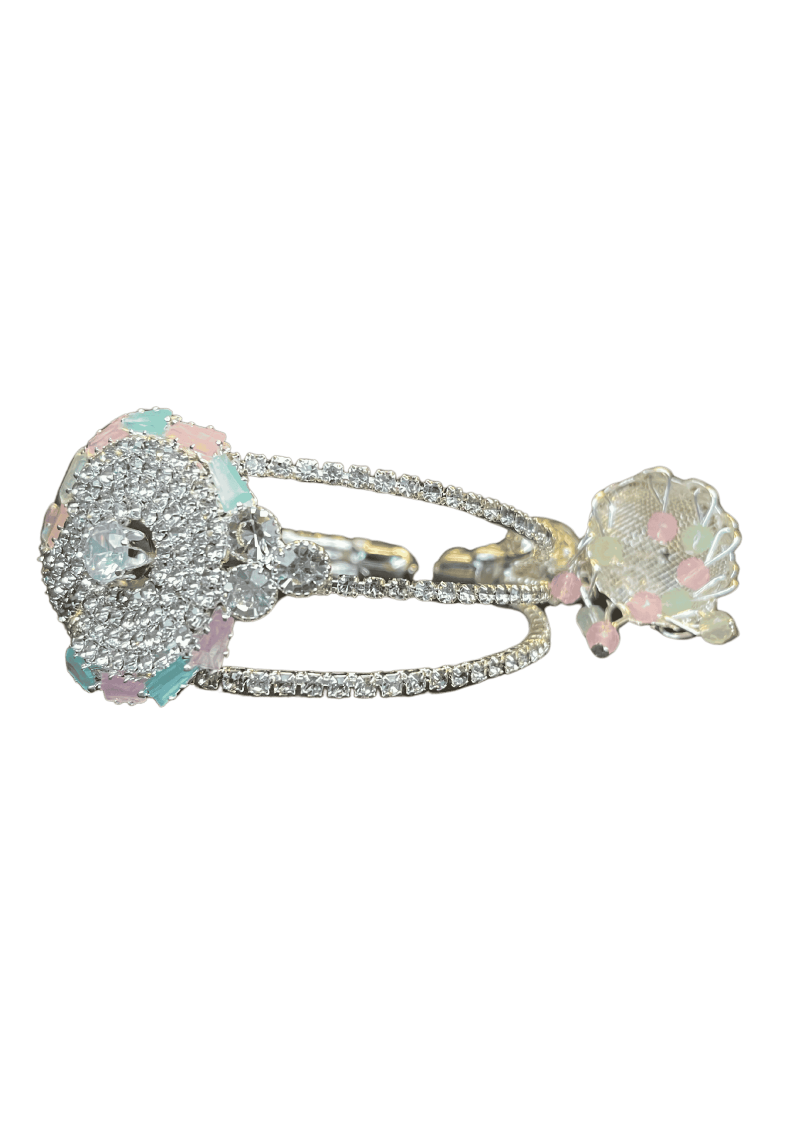 Pastel Stonework Silver Plated Bracelet